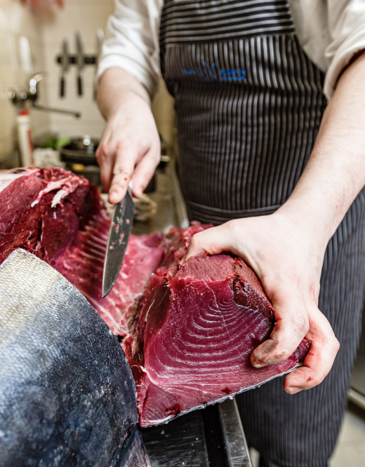 plate with food on table